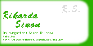 rikarda simon business card